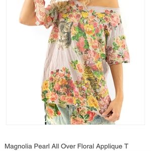 Magnolia Pearl All Over Floral Aplplique T